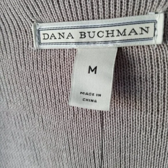 Dana Buchman Grey Damask Open Cardigan Sweater Kimono sz M  NWT  /B8 - Picture 10 of 10